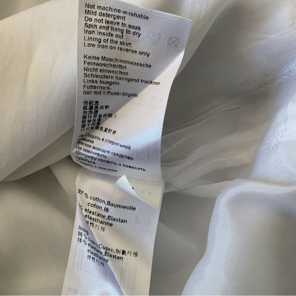 Marc Cain Bead Print Metallic Mini Pencil Skirt Sz 1 XS - Picture 6 of 7